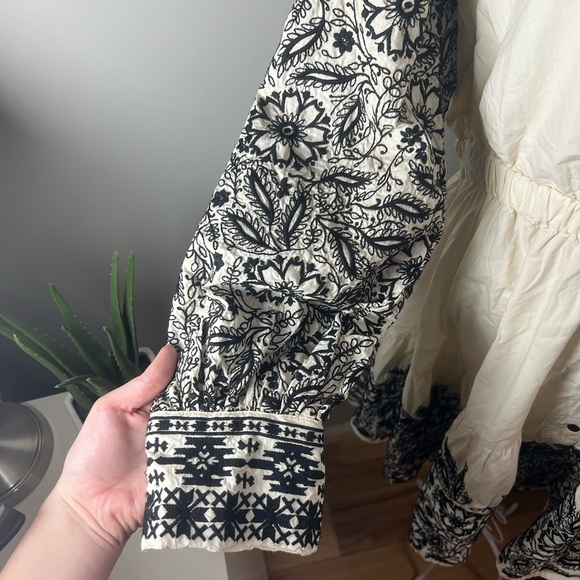 Roller Rabbit Lodhi embroidered Shae dress NO BELT Collar ButtonUp Dress Size XL - Picture 3 of 6